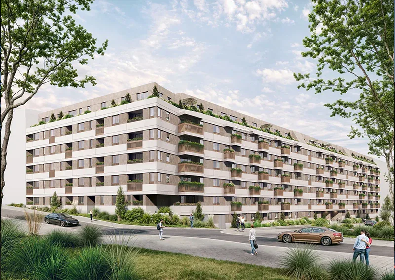 Render stambenog kompleksa JAVOR, Živka Davidovića 92, Zvezdara, Beograd